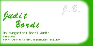 judit bordi business card